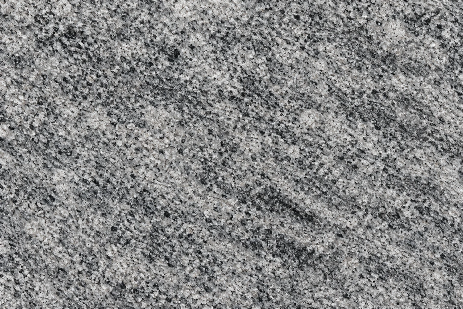 Silver gray granite with a crystalline mineral grain