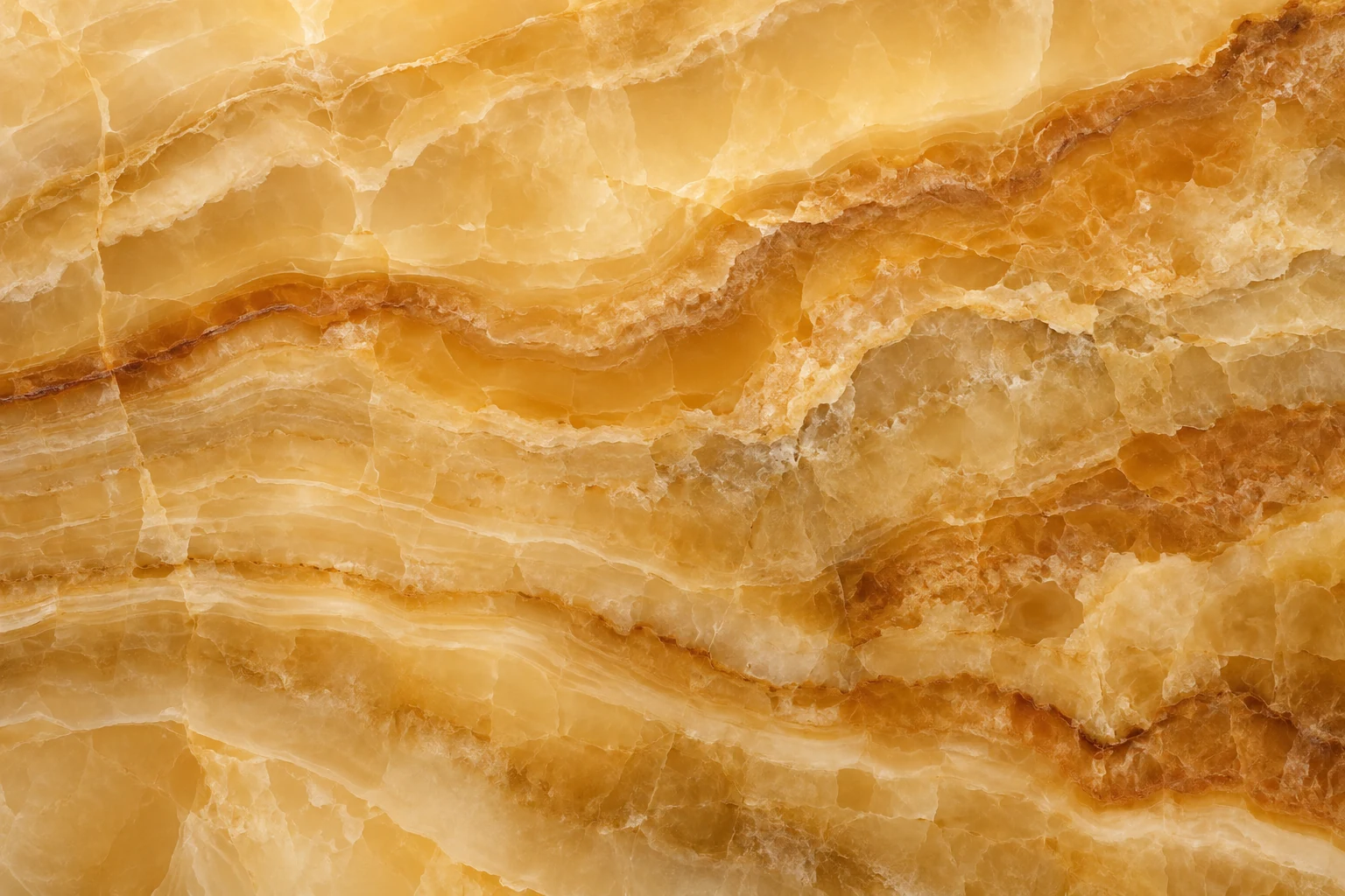 Honey onyx with amber bands and translucent ivory layers